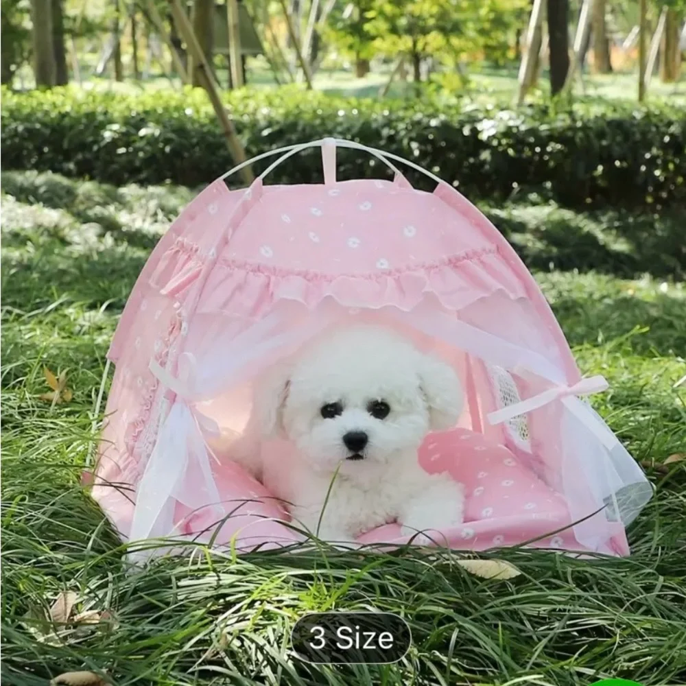 Pink Princess Pet Tent Dog/Cat